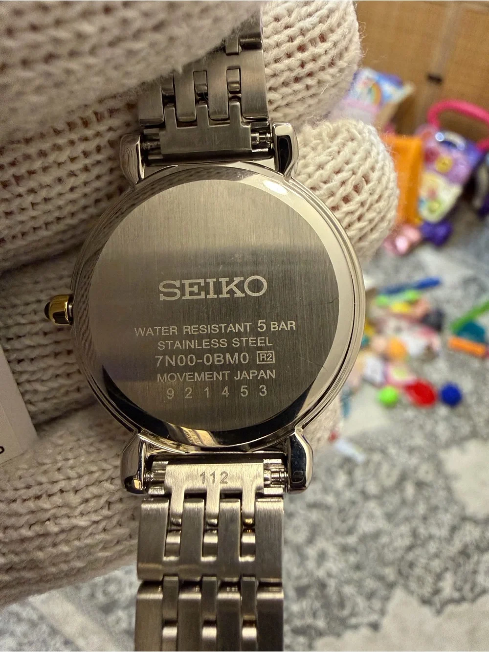 Seiko Essentials Women's Watch Two-Tone Gold Silver Arabic SFQ800 7N00-0BM0
